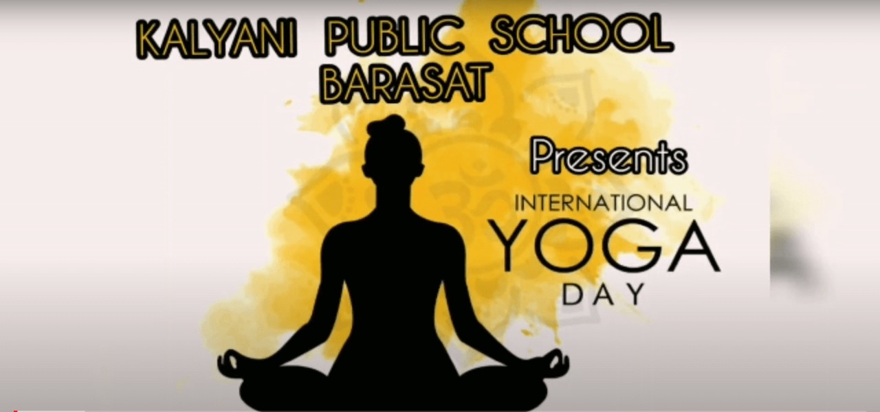 International yoga day celebrated by students of Kalyani public school