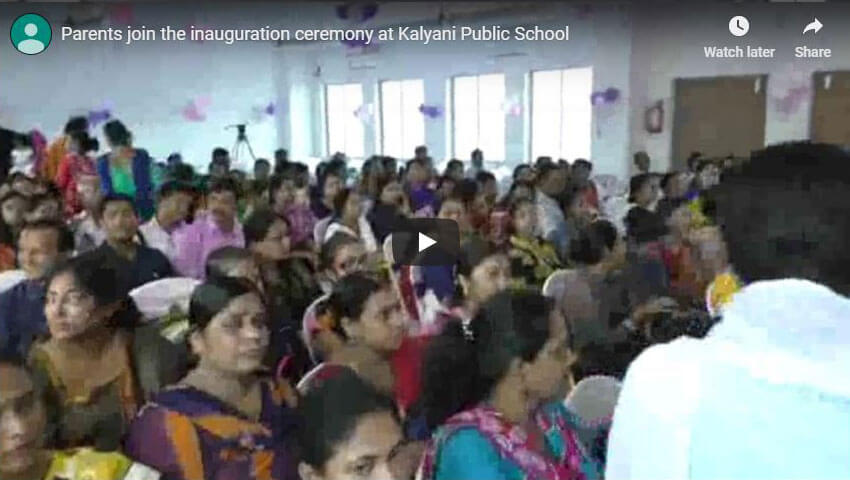 Parents join the inauguration ceremony